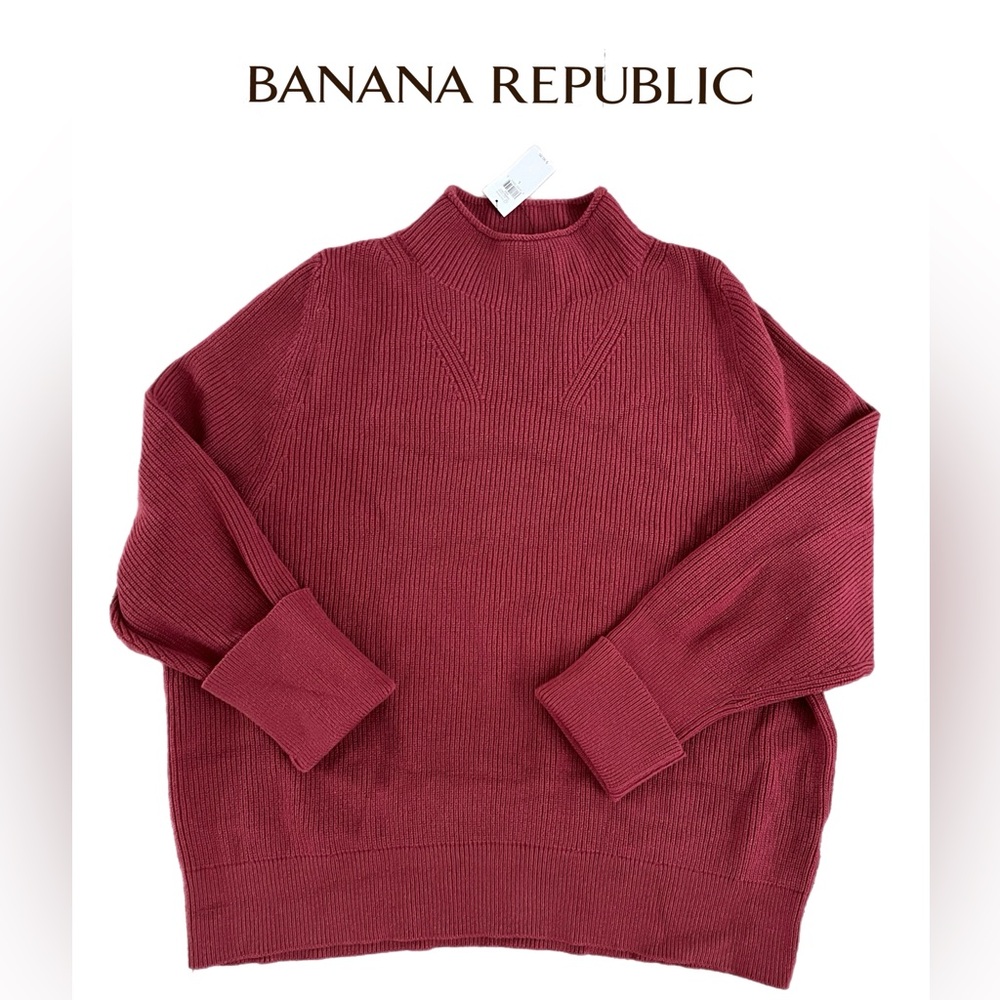 Banana Republic Mauve Mock neck Sweater